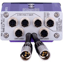 AUDIOROOT eSMART DUO Power Distributor with Two 4-Conductor TA4F to 5-Pin Battery Output Cable
