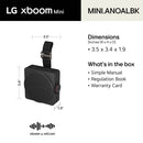 LG xboom Mini Portable Bluetooth Speaker (Black)
