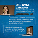 OREI 4K HDMI KVM Extender Set (230')