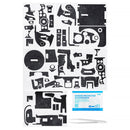 JJC Anti-Scratch Protective Skin Film for Canon EOS R6 Mark II (Circuit Board Black)