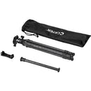 Cayer CH10LB0 Carbon Fiber Tripod with Ball Head (Black)