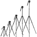 Cayer CH10LS1 Carbon Fiber Tripod with Fluid Head (Black)