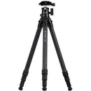 Cayer CH20B0 Carbon Fiber Tripod with Ball Head (Black)