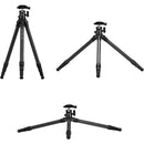 Cayer CH20B0 Carbon Fiber Tripod with Ball Head (Black)