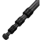 Cayer CH20S1 Carbon Fiber Tripod with Fluid Head (Black)