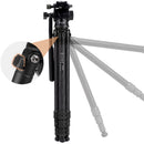 Cayer CH20S1 Carbon Fiber Tripod with Fluid Head (Black)