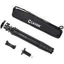 Cayer CH35B1 Carbon Fiber Tripod (Black)