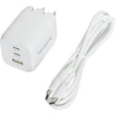 Targus 65W GaN 3-Port USB Wall Charger with Cable