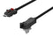 AMPHENOL COMMUNICATIONS SOLUTIONS USBCC231AA019AS USB Cable, Plug to Inline, USB Type C Plug to USB Type C Plug, 200 mm, 7.9 ", USB 3.2