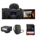 Sony ZV-1 II Digital Camera with Flash & Memory Kit (Black)