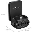 SmallRig Quick Release Backplate Mount Support for DJI Osmo Pocket 3/4 & Xtra Muse