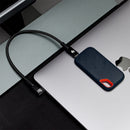 Pearstone Align Series USB4 Straight to Right-Angle Cable (1')