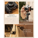 SmallRig L-Shaped Mount Plate with Silicone Handle for Panasonic LUMIX L10 (Silver)
