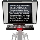 ikan 15" 4:3 Teleprompter with Talent Monitor, Tripod & Dolly Travel Turnkey Kit
