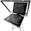 ikan 15" 4:3 Teleprompter with Talent Monitor, Tripod & Dolly Travel Turnkey Kit