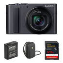 Panasonic ZS300 Digital Camera with Complete Starter Bundle (Silver)