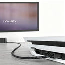 iVANKY Optical TOSLINK Audio Cable (15', Gray/Black)