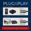 OREI Active Hybrid Fiber Optic DisplayPort Cable (50')