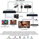 OREI 4K HDBaseT 3.0 HDMI & USB-C Extender with KVM