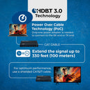 OREI 4K HDBaseT 3.0 HDMI & USB-C Extender with KVM