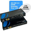 OREI HDBaseT HDMI Extender (USB2.0, Bi-IR) 4K 400' (cat6)