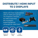 OREI UHDS-102 UHD 4K 1x2 HDMI Splitter