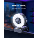 EMEET SmartCam S600L 4K Streaming Webcam with Built-in Ring Light