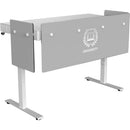 Heckler Premium Modesty Panel Set with Logo for Lectern 6U (Cool Gray 6 C)