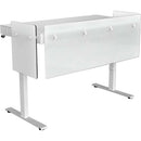 Heckler Premium Modesty Panel Set with Logo for Lectern 6U (White Frost)