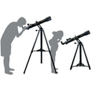 Spectrum Optics TourStar Pro 70 Refractor Telescope with Mount & Tripod