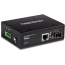 TRENDnet TI-UF11SFP Industrial Gigabit SFP to RJ45 PoE++ Media Converter
