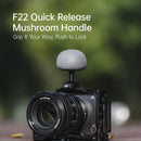 Falcam F22 Quick Release Mushroom Handle with Quick Release Plate (Black)