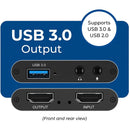 OREI 4K HDMI to USB 3.0 Video Capture Card (Loop, Mic, Headphones) (VC-1080)