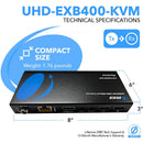 OREI HDBaseT HDMI Extender (KVM, Bi-IR) 4K@60Hz 400' (cat6)
