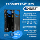 OREI HDBaseT HDMI Extender (KVM, Bi-IR) 4K@60Hz 400' (cat6)