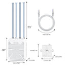 Wavlink WN573HX3 AX3000 Dual-Band Wi-Fi 6 Outdoor Access Point