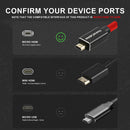 Alvin's Cables 8K 2.1 Micro-HDMI to HDMI Type A Braided Cable (Red, 18 to 28")