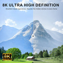 Alvin's Cables 8K 2.1 Micro-HDMI to HDMI Type A Braided Cable (Red, 18 to 28")