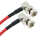 Alvin's Cables 12G-SDI BNC Male to Male Right-Angle Coaxial Cable (19.7")