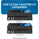 OREI USB 3.2 Dual Host Cat 6 Extender