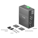 TP-Link Omada IES206GPP 6-Port Gigabit PoE++ Compliant Industrial Managed Network Switch