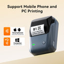NIIMBOT B1 2" Portable Thermal Label Printer (Lake Blue)