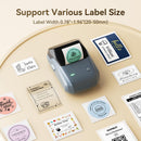 NIIMBOT B1 2" Portable Thermal Label Printer (Lake Blue)