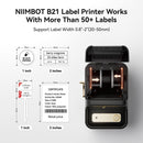 NIIMBOT B21 2" Portable Thermal Label Printer (Black)