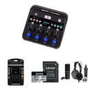 Zoom PodTrak P4next Portable Multitrack Podcast Recorder with 2-Person Podcast Kit