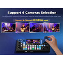 FoMaKo KC800 4K HDMI Multicamera Streaming Video Mixer/Switcher with 4D Joystick