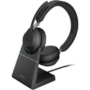 Jabra Evolve2 65 Link 390a Wireless Stereo USB-A Headset with Desk Stand (Microsoft Teams)