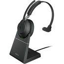 Jabra Evolve2 65 Link 390a Wireless Mono USB-A Headset with Desk Stand (Microsoft Teams)