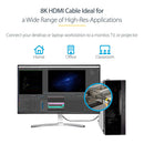 StarTech Ultra High-Speed 8K HDMI 2.1 Cable (1.6')