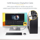StarTech DisplayPort 2.1 DP80 Cable (3')